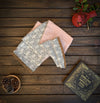 Queen Ann Pink Herringbone