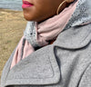 Queen Ann Pink Herringbone